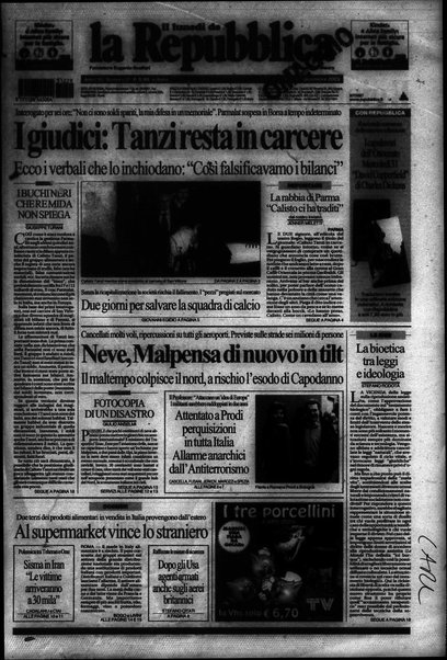 Il lunedì de La repubblica